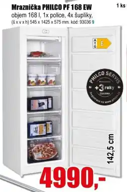 EVA Philco mraznička pf 168 ew nabídka