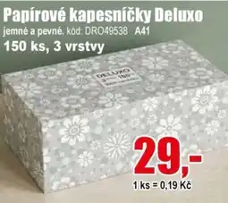 EVA Deluxo papírové kapesníčky nabídka