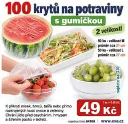 EVA Eva kryty na potraviny s gumičkou nabídka
