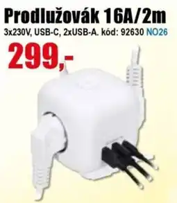 EVA Prodlužovák 16A/2m nabídka