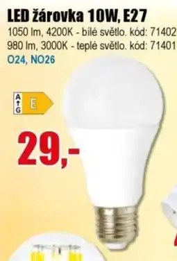 EVA LED žárovka 10W, E27 nabídka