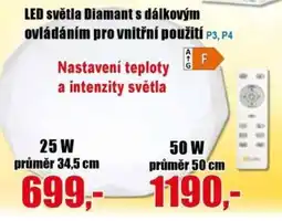 EVA LED světla Diamant s dálkovým ovládáním pro vnitřní použití nabídka