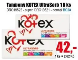 EVA Tampony Kotex Ultrasorb 16 ks nabídka