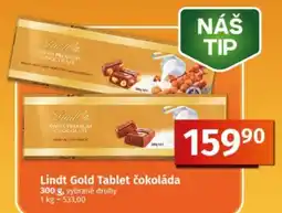 COOP TIP Lindt Gold Tablet čokoláda nabídka