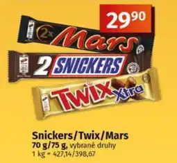 COOP TIP Snickers/Twix/Mars nabídka