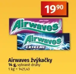 COOP TIP Airwaves žvýkačky nabídka