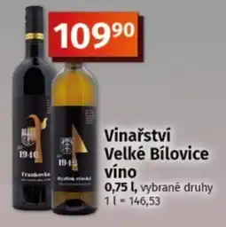 COOP TIP Vinařství Velké Bílovice víno nabídka