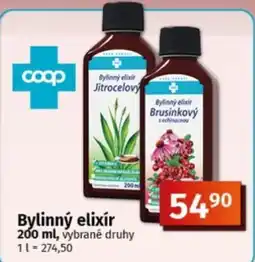 COOP TIP Coop bylinný elixír nabídka