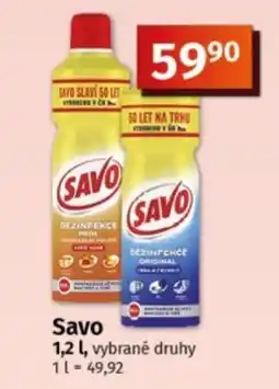 COOP TIP Savo dezinfekce nabídka