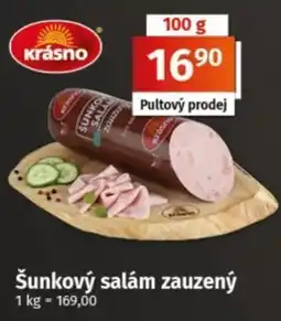 COOP TIP Krášno šunkový salám zauzený nabídka