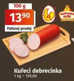 COOP TIP Vodňanské Kuře Kuřecí debrecínka nabídka