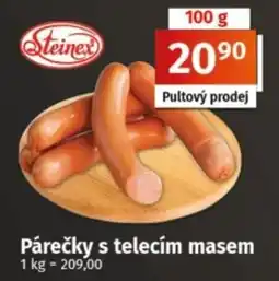 COOP TIP Steinex párečky s telecím masem nabídka