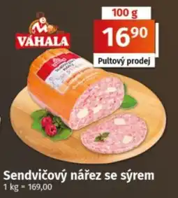 COOP TIP Váhala sendvičový nářez se sýrem nabídka