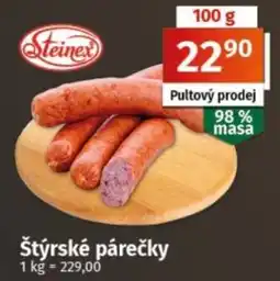 COOP TIP Steinex štýrské párečky nabídka