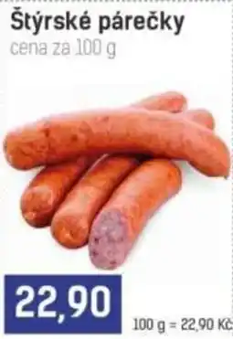 Konzum Štýrské párečky nabídka