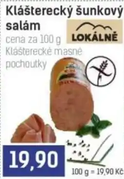Konzum Klášterecký šunkový salám nabídka