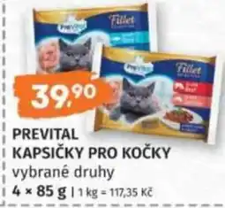 Konzum Prevital kapsičky pro kočky vybrané druhy nabídka