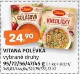 Konzum Vitana polévka vybrané druhy nabídka