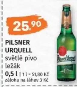 Konzum Pilsner Urquell nabídka