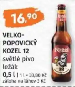 Konzum Velkopopovický kozel 12 nabídka