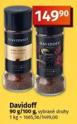 COOP TIP Davidoff vybrané druhy nabídka