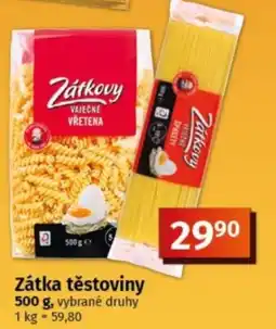 COOP TIP Zátka těstoviny nabídka