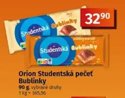 COOP TIP Orion Studentská pečet Bublinky nabídka