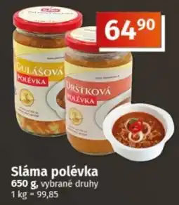COOP TIP Sláma polévka nabídka