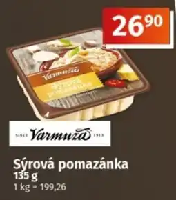 COOP TIP Varmuza sýrová pomazánka nabídka