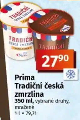 COOP TIP Prima tradiční česká zmrzlina nabídka