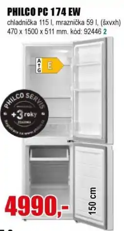 EVA Philco chladnička mraznička nabídka
