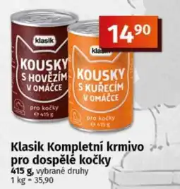 COOP TIP Klasik kompletní krmivo pro dospělé kočky nabídka