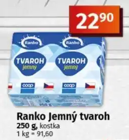 COOP TIP Ranko Jemný tvaroh nabídka