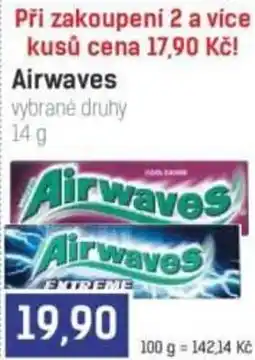 Konzum Airwaves vybrané druhy nabídka