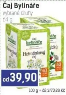 Konzum Caj Bylináře vybrané druhy nabídka