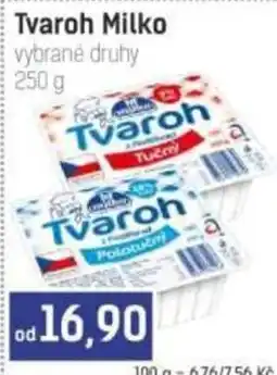 Konzum Milko tvaroh vybrané druhy nabídka