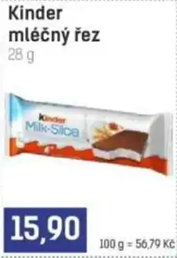 Konzum Kinder mléčný řez nabídka