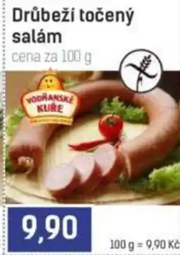 Konzum Vodňanské kuře drůbeží točený salám nabídka