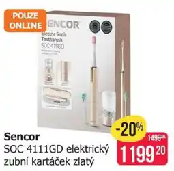 Teta Sencor SOC 4111GD elektrický zubní kartáček zlatý nabídka