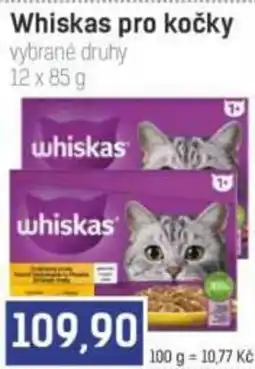 Konzum Whiskas pro kočky nabídka