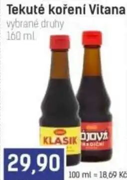 Konzum Vitana tekuté koření nabídka