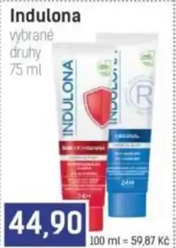 Konzum Indulona vybrané druhy nabídka