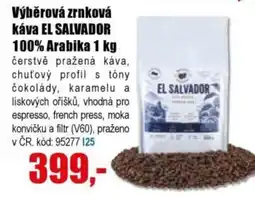 EVA El salvador výběrová zrnková káva nabídka