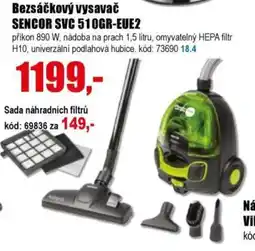 EVA Bezsáčkový vysavač Sencor SVC 510GR-EUE2 nabídka