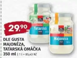 Konzum Dle gusta majonéza, tatarská omáčka nabídka