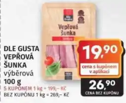 Konzum Dle gusta vepřová šunka nabídka