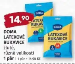 Konzum Doma latexové rukavice nabídka