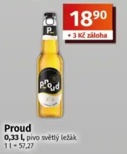 COOP TIP Proud pivo světlý ležák nabídka