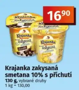 COOP TIP Krajanka zakysaná smetana 10% s příchutí nabídka