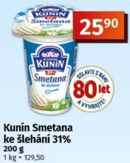 COOP TIP Kunín Smetana ke šlehaní 31% nabídka